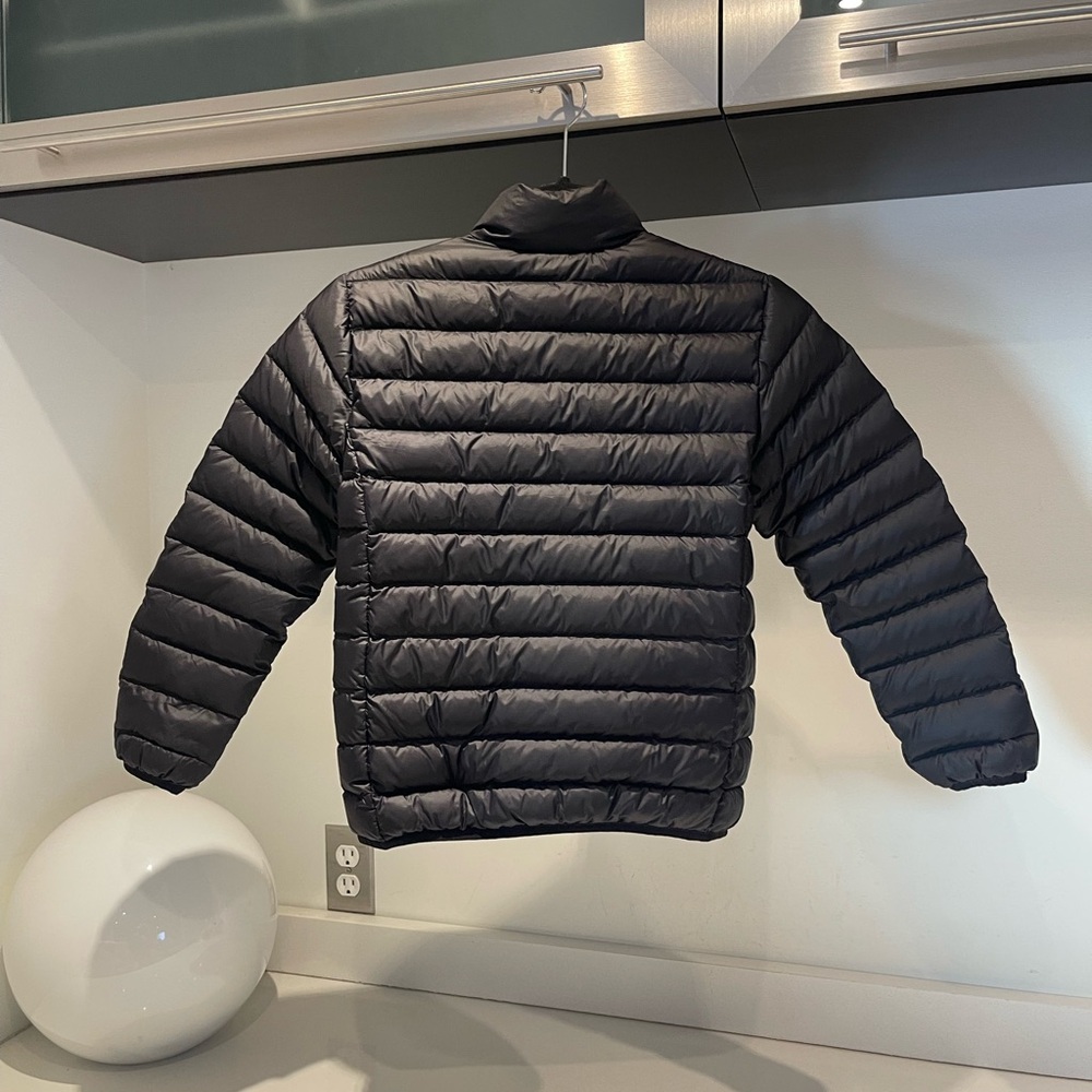 NWOT Eddie Bauer Boy Girl black Packable puffer storm repel 650 fill Medium 7/8 - Picture 7 of 16